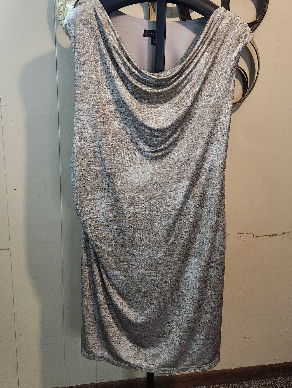 SCARLETT Beautiful Silver/Gray Mid Length Dress